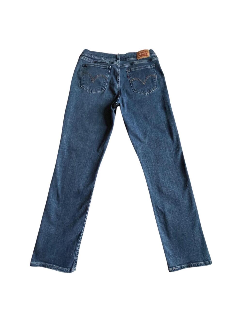 Levi's Classic Straight Stretch Jeans Women Size 6 28x30 - Picture 2 of 10